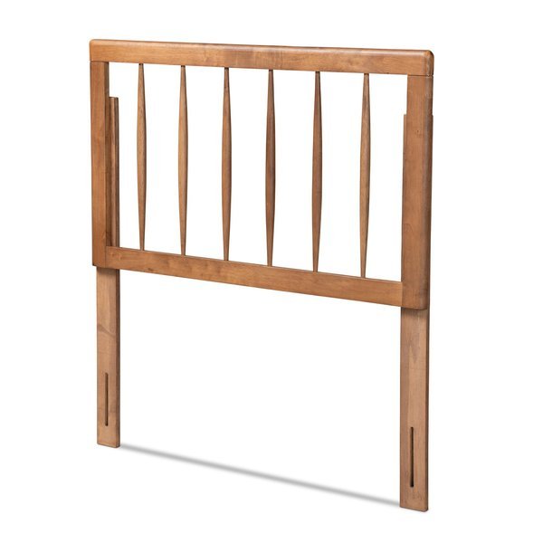 Valin Modern and Contemporary Ash Walnut Finished Wood Twin Size Headboard, Baxton Studio, Mfr#: 179-11108-Zoro